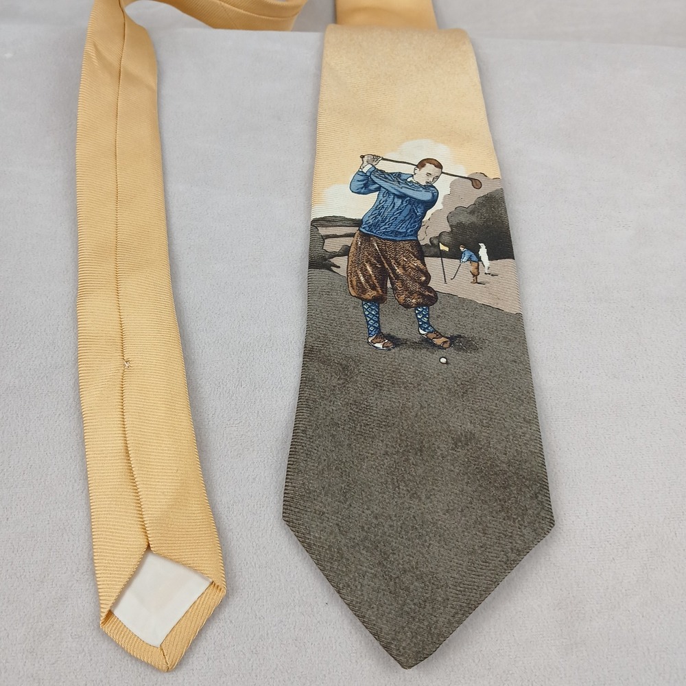 Brooks Brothers Makers 3.75x59 Mens Silk Tie Golf